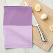 Linge De Cuisine Blocage couleur violet bande horizontale (Quart Plié)