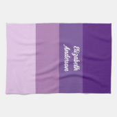 Linge De Cuisine Blocage couleur violet bande horizontale (Horizontal)