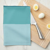 Linge De Cuisine Blocage de couleur Turquoise Bande horizontale (Quart Plié)