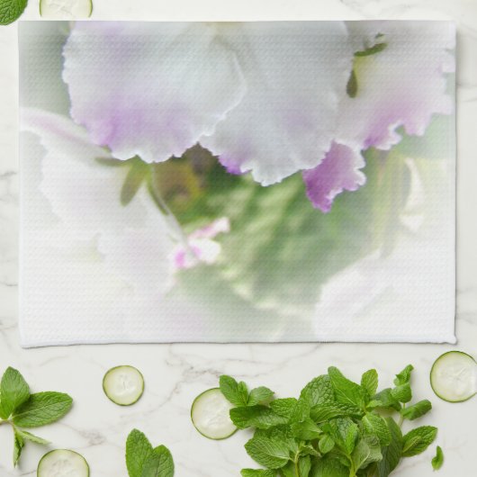 Linge De Cuisine Blossom du violet africain (Plié)