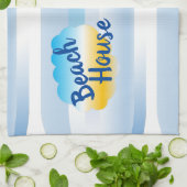 Linge De Cuisine Blue Beach House Tea Towque (Plié)