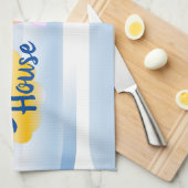 Linge De Cuisine Blue Beach House Tea Towque (Quart Plié)