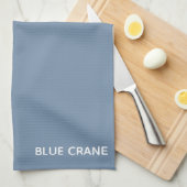 Linge De Cuisine Blue Crane bleu color (Quart Plié)