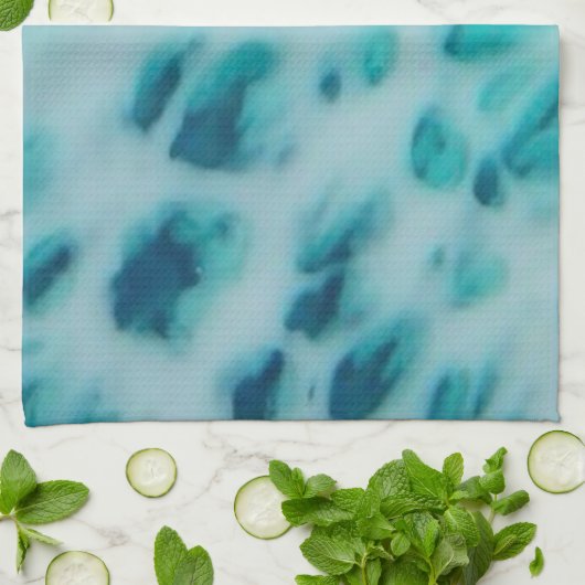 Linge De Cuisine Blue Crush - Abstract Coastal Artwork  (Plié)