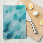 Linge De Cuisine Blue Crush - Abstrait d'art côtier (Quart Plié)