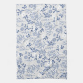 Linge De Cuisine Blue Flowers Botanical Painting (Vertical)
