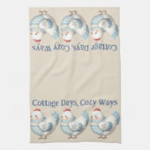 Linge De Cuisine Blue Gingham Cottage Hen (Vertical)