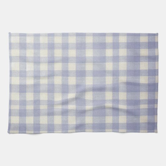 Linge De Cuisine Blue Gingham kitchen towel (Horizontal)