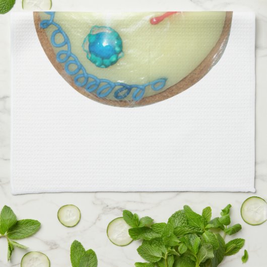 Linge De Cuisine Blue Hair Emoji Art Imprimer/Graphique (Plié)