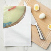 Linge De Cuisine Blue Hair Emoji Art Imprimer/Graphique (Quart Plié)