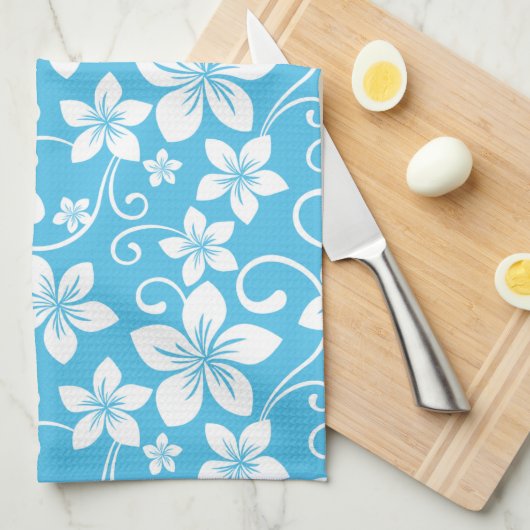 LINGE DE CUISINE BLUE HAWAII (BLUE) (Quart Plié)