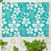 LINGE DE CUISINE BLUE HAWAII (TURQUOISE) (Plié)