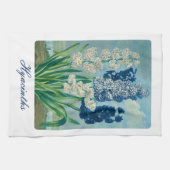 Linge De Cuisine Blue Hyacinths Art botanique Vintage (Horizontal)