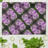 Linge De Cuisine Blue Hydrangea Petals Motif d'art Abstrait (Plié)
