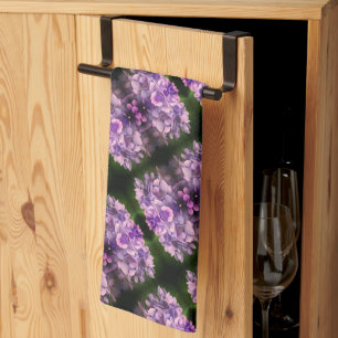 Linge De Cuisine Blue Hydrangea Petals Motif d'art Abstrait