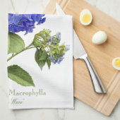 Linge De Cuisine Blue Hydrangeas (Quart Plié)
