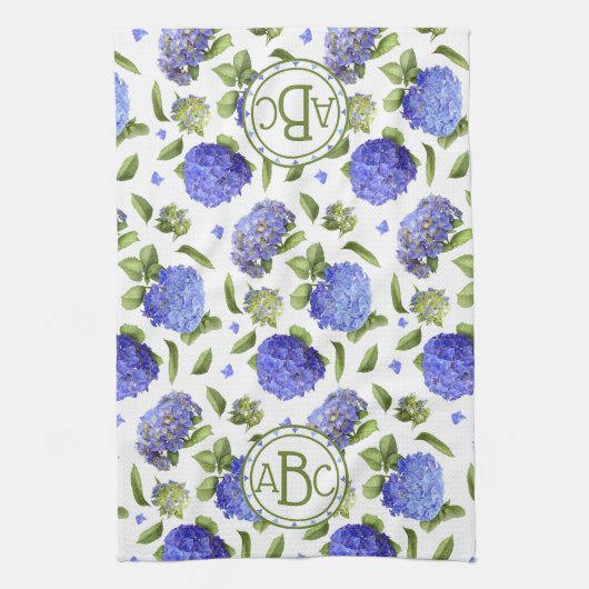 Linge De Cuisine Blue Hydrangeas (Vertical)