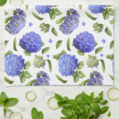 Linge De Cuisine Blue Hydrangeas (Plié)