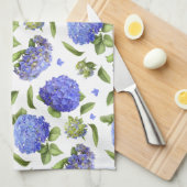 Linge De Cuisine Blue Hydrangeas (Quart Plié)
