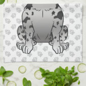 Linge De Cuisine Blue Merle French Bulldog Frenchie Cute Chien & Pa (Plié)