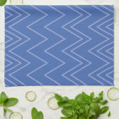 Linge De Cuisine Blue, moderne, simple, cool, trendy zigzag (Plié)