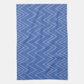 Linge De Cuisine Blue, moderne, simple, cool, trendy zigzag (Vertical)