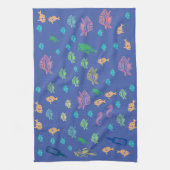 Linge De Cuisine Blue Ocean Marine Life Thème (Vertical)