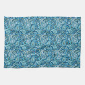 Linge De Cuisine Blue Paisley (Horizontal)
