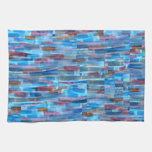 Linge De Cuisine Blue Purple (Horizontal)