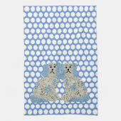 Linge De Cuisine Blue Staffordshire Chiens Ginger Jars Jar Magnolia (Vertical)