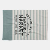 Linge De Cuisine Blue Stripes Custom Farmer's Market | Ferme (Horizontal)