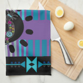 Linge De Cuisine Blue Turquoise Sud-Ouest Kokopelli (Quart Plié)