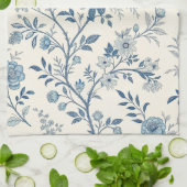 Linge De Cuisine Blue Vintage Floral Pattern (Plié)