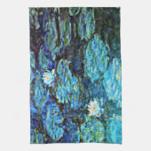 Linge De Cuisine Blue Water-Lilies, tableau d'art de Monet (Vertical)