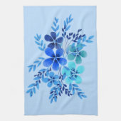 Linge De Cuisine Blue Watercolor Flower (Vertical)