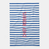 Linge De Cuisine Blue White Stripes Chef Robert Votre Nom Cuisine (Vertical)
