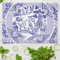 Blue Willow Chine Motif avec nom personnalisé