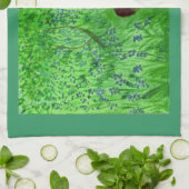 Linge De Cuisine Bluebell Woodland Hérisson vert printemps (Plié)