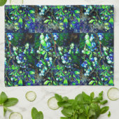 Linge De Cuisine Blueberry - teinte verte (Plié)