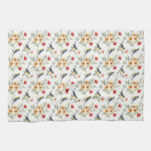 Linge De Cuisine Bluebirds et Fleurs (Horizontal)