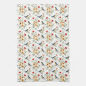 Linge De Cuisine Bluebirds et Fleurs (Vertical)