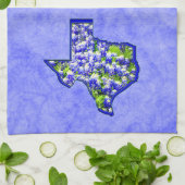 LINGE DE CUISINE BLUEBONNETS DE TEXAS (Plié)