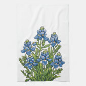 Linge De Cuisine Bluebonnets du Texas (Vertical)
