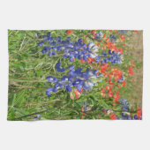 Linge De Cuisine Bluebonnets et pinceaux indiens (Horizontal)