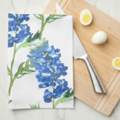 Linge De Cuisine Bluebonnets Texas State Flowers Lupine Watercolor (Quart Plié)