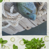 Linge De Cuisine bluegill sur quai (Plié)