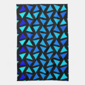 Linge De Cuisine Blues Motif Abstrait (Vertical)