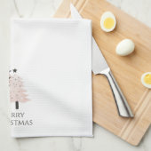 Linge De Cuisine Blush and Neutral Christmas Tree Kitchen Towel (Quart Plié)