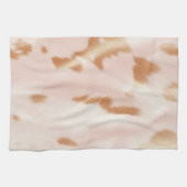 Linge De Cuisine Blush Rose Tan Southwest Faux Cowhal (Horizontal)