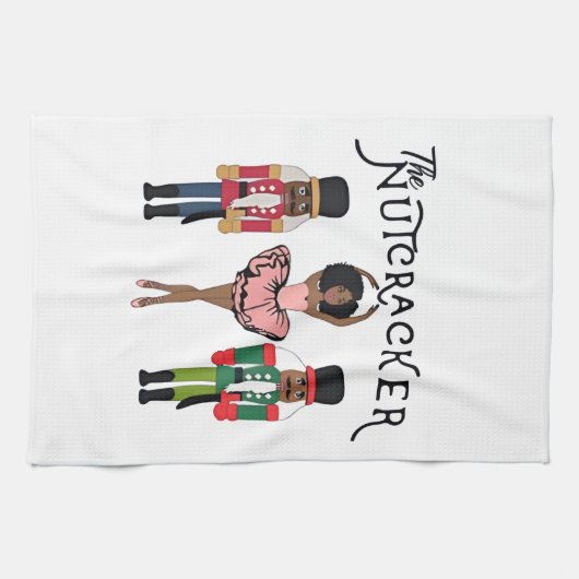 Linge De Cuisine Boca Raton Black Nutcracker Funny Christmas (Horizontal)